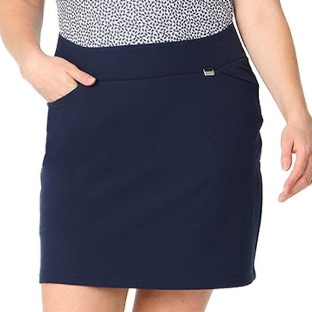 Greg Norman Golf Skirt medium Navy blue NEW with tags and mesh liner summer - Picture 12 of 17